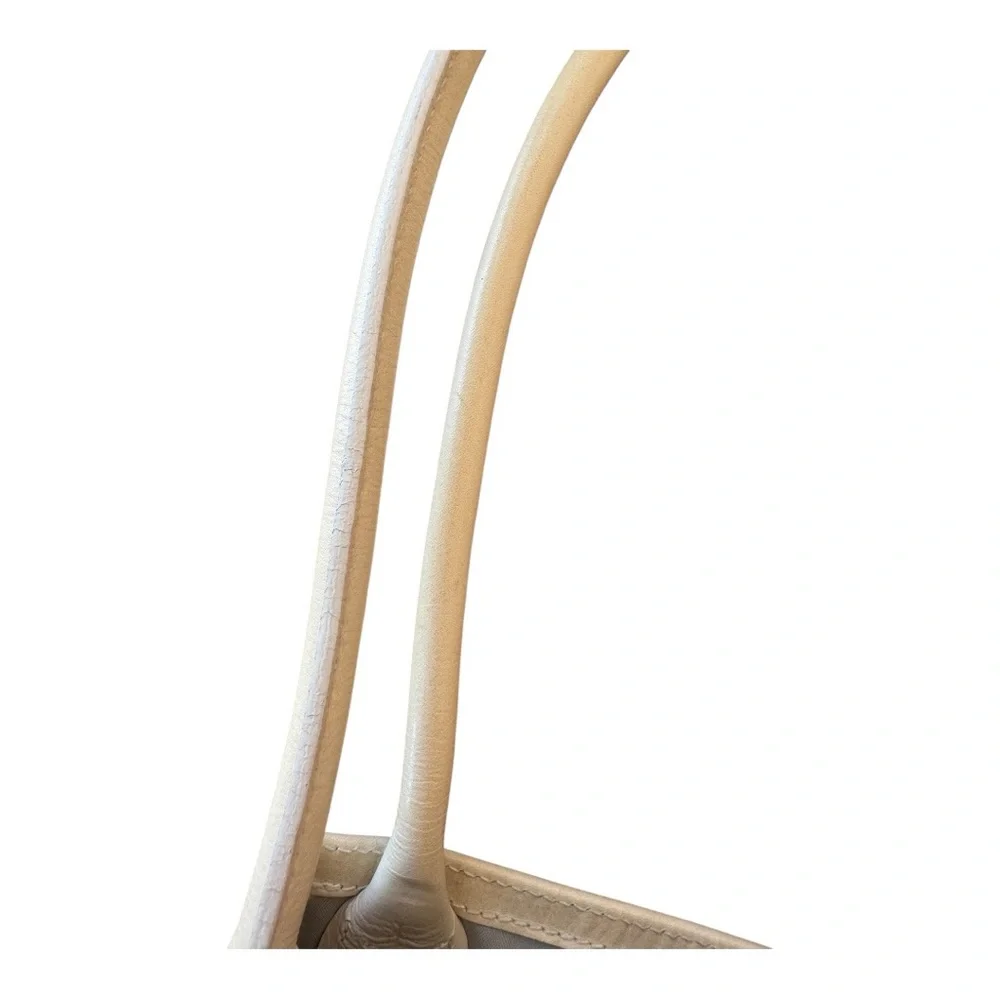 Furla Rare Authentic Y2K 90s Shoulder Mini Tote Bag in Cream Leather - Picture 13 of 13